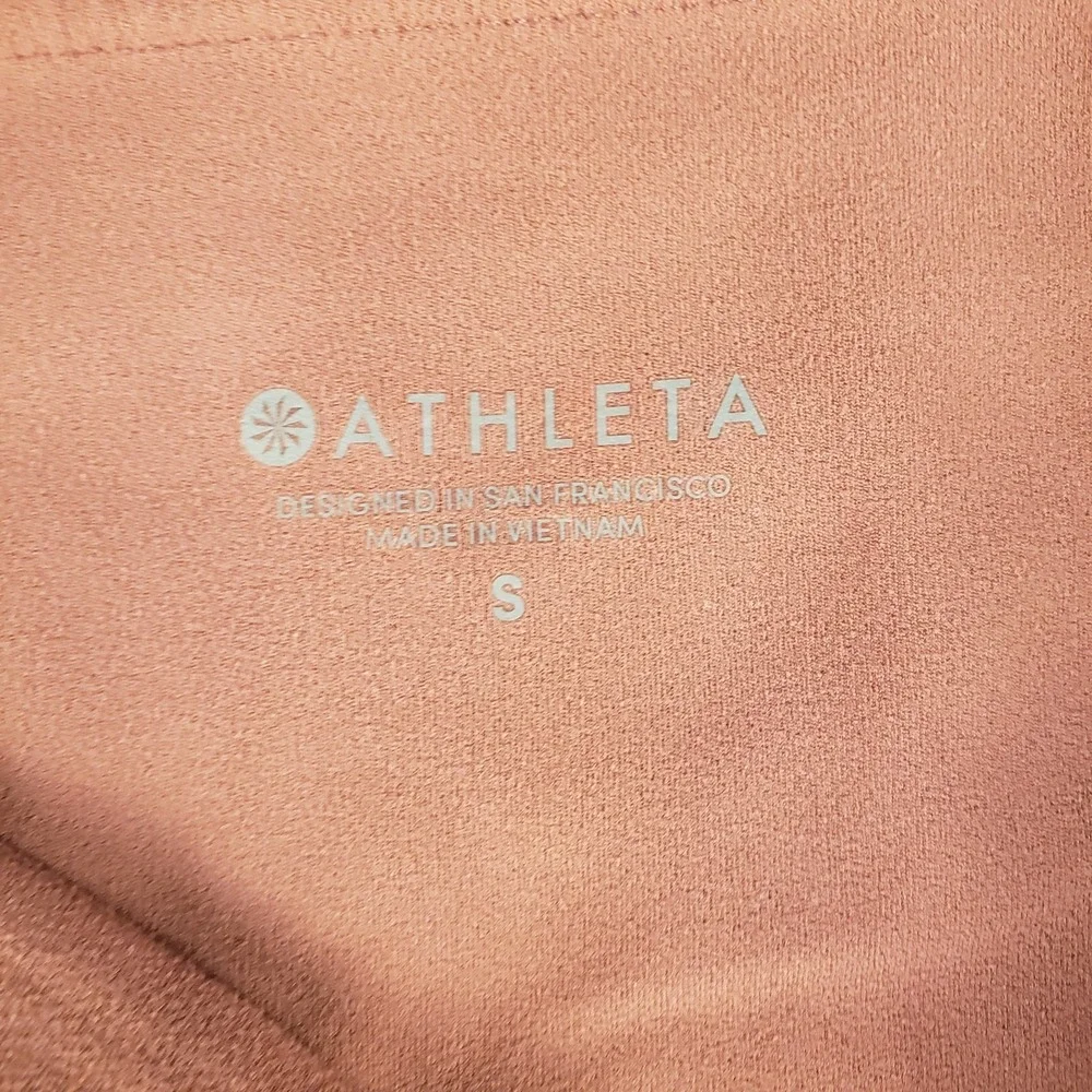 Athleta‎ Yoga Pants Womens S Rose Pink Pull On Compression Leggings Running Gym